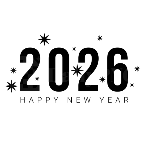 2026 Black Stars New Year PNG