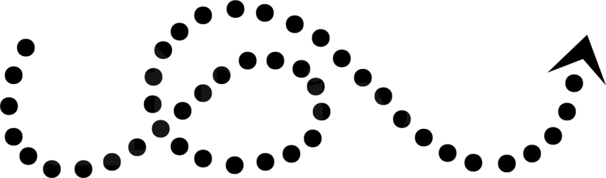 Curved Dotted Arrow Pointing Up PNG Free Download