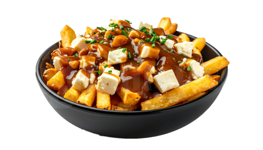 Classic Canadian Poutine PNG Transparent