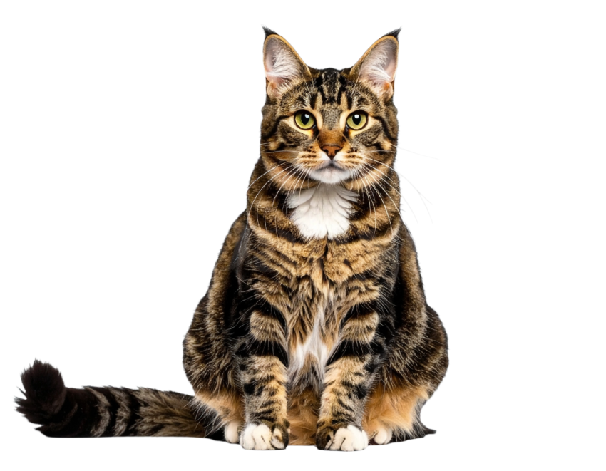 Chat domestique PNG Transparent réaliste