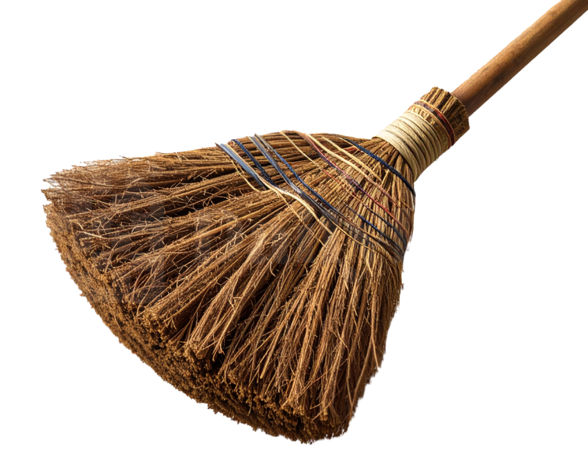 Traditional Broom PNG, Transparent
