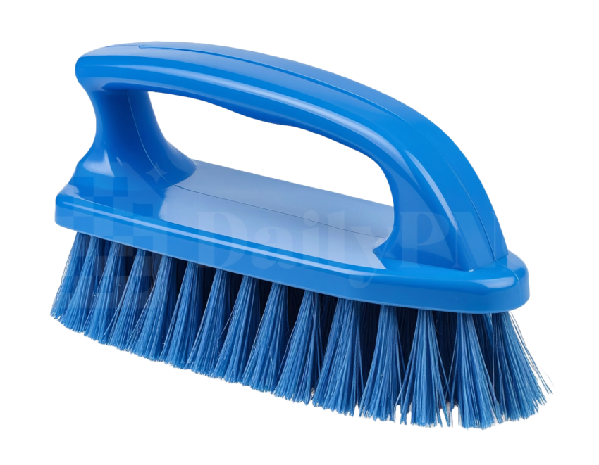 Blue Scrub Brush PNG, Transparent