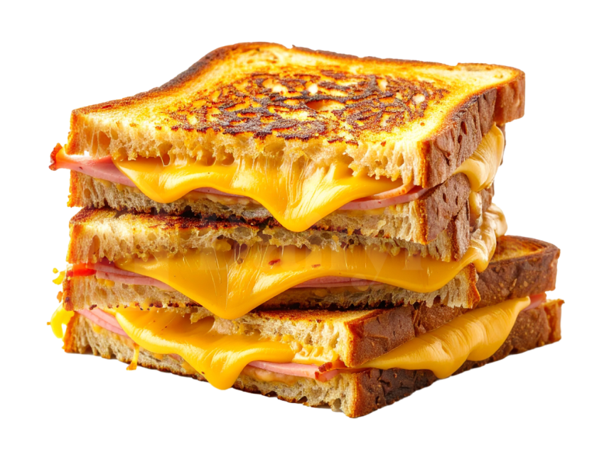 Grilled Cheese Sandwich with Ham