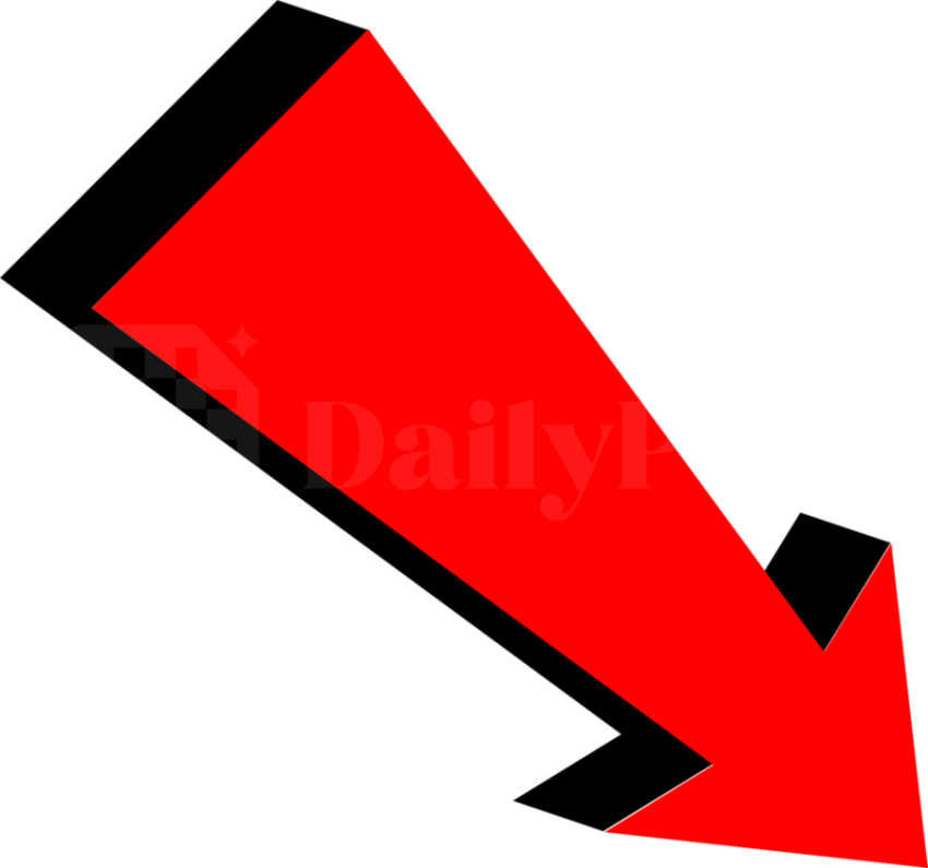 3D Red Arrow PNG – Lower Right Direction HD