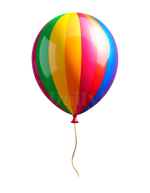 Colorful Striped Balloon