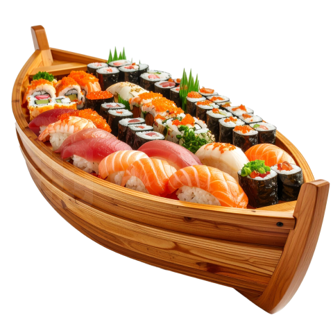 PNG Sushi Boat Isolated No Background
