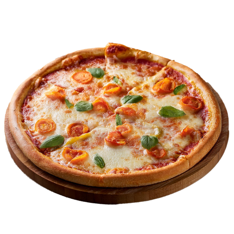 Margherita Pizza PNG - Transparent