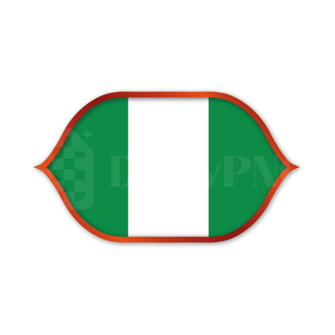 Nigeria Flag Badge CAF 2025 PNG
