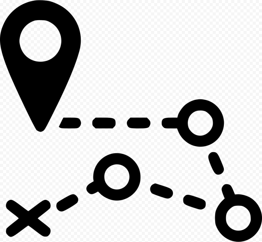 Map GPS Route PNG Transparent Image