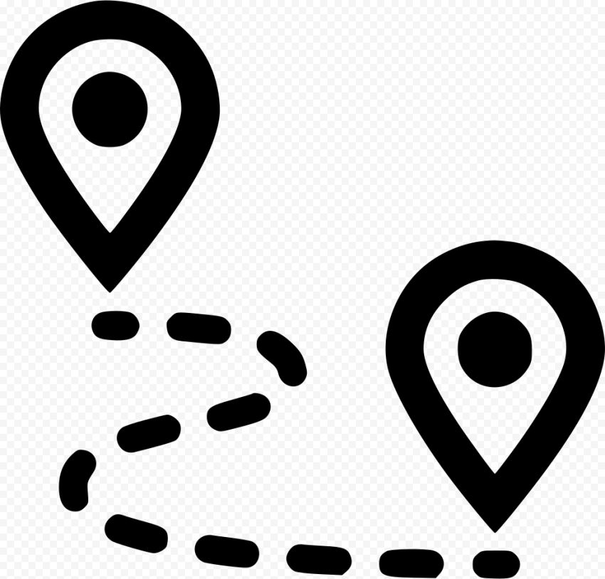 Map GPS Route PNG Clipart