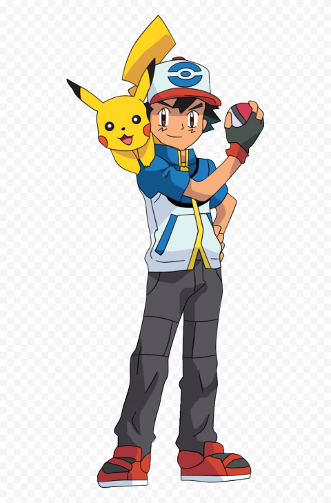 character Ash Ketchum PNG Transparent Image