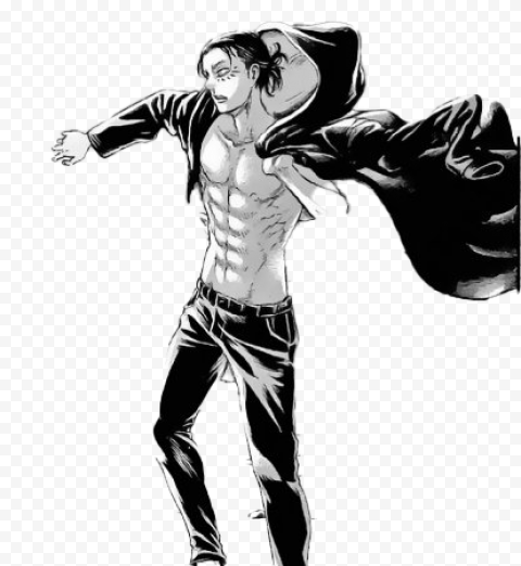 character Eren Yeager PNG Pic