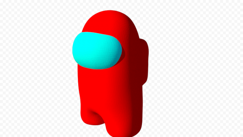 Render  Red Among Us Character PNG 