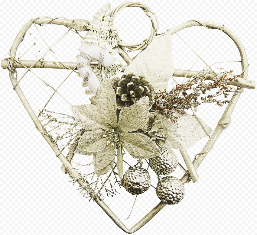heart flower jewellery for christmas