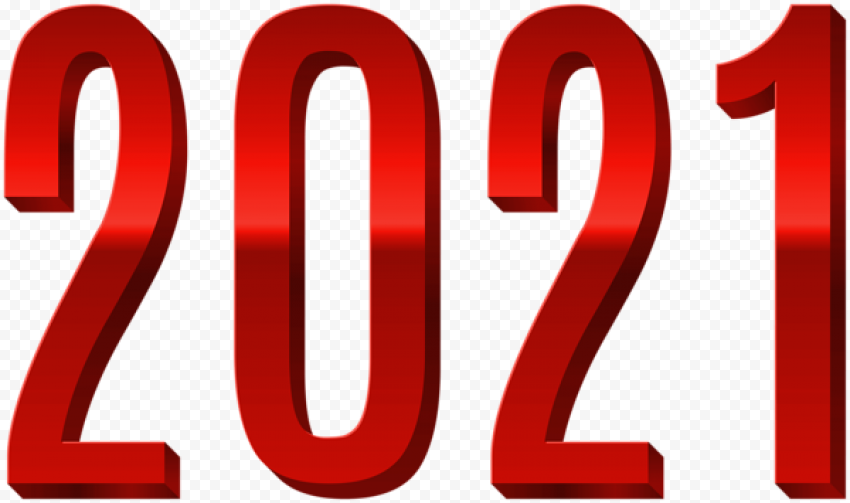 RED 2021 year PNG