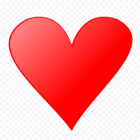 bright red heart png