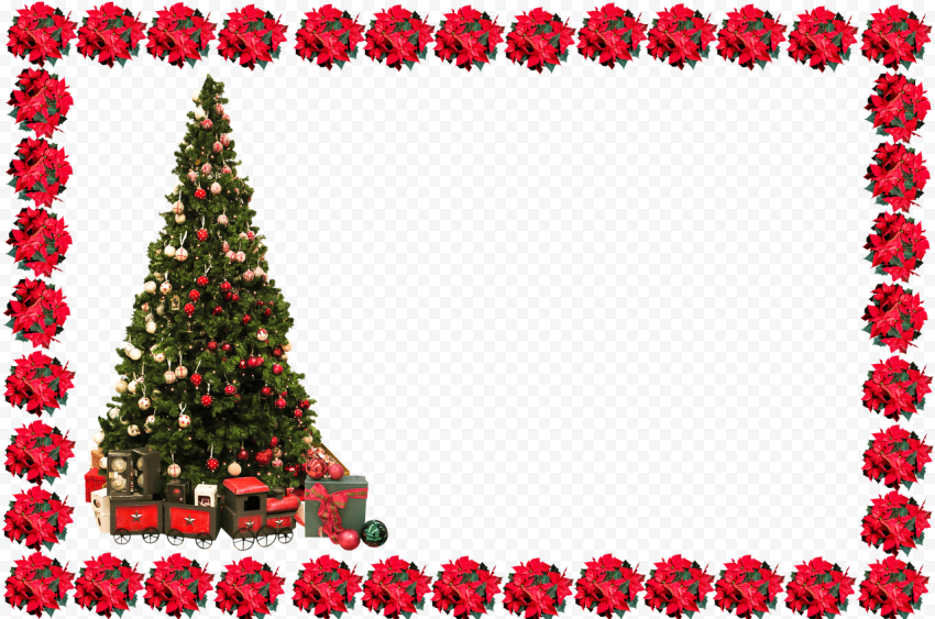 Christmas Frame With Tree