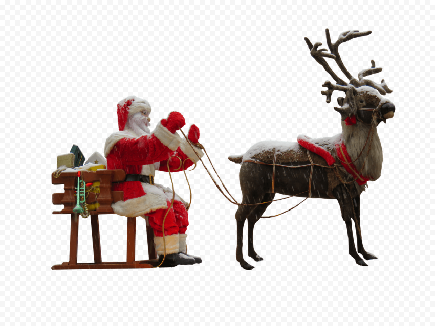 Santa Claus and Reindeer