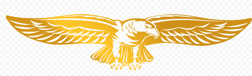 yellow eagle logo, Euclidean Eagle, Golden Eagle, golden Frame, animals, happy Birthday Vector Images