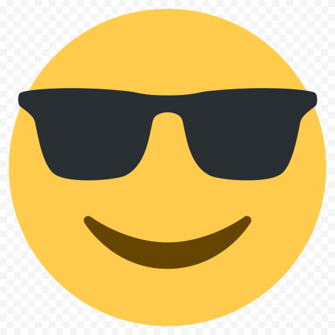 Sunglasses Emoji PNG Transparent Background