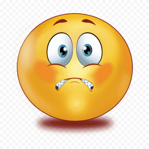 Scared Emoji Transparent PNG