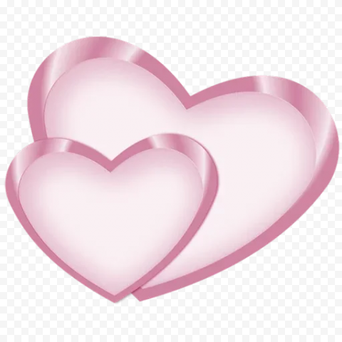Two Hearts PNG Transparent