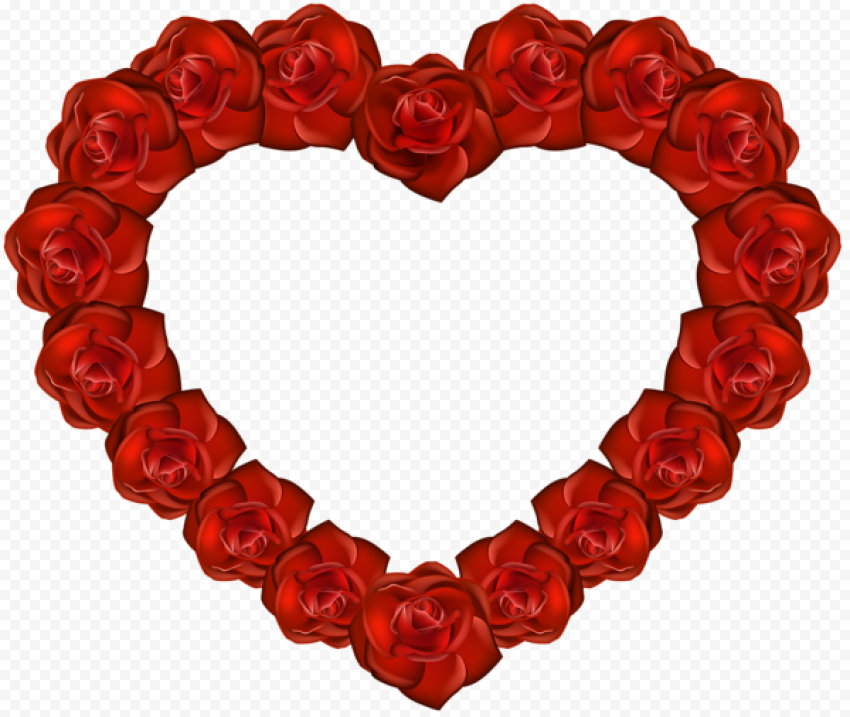 Heart Rose PNG HD