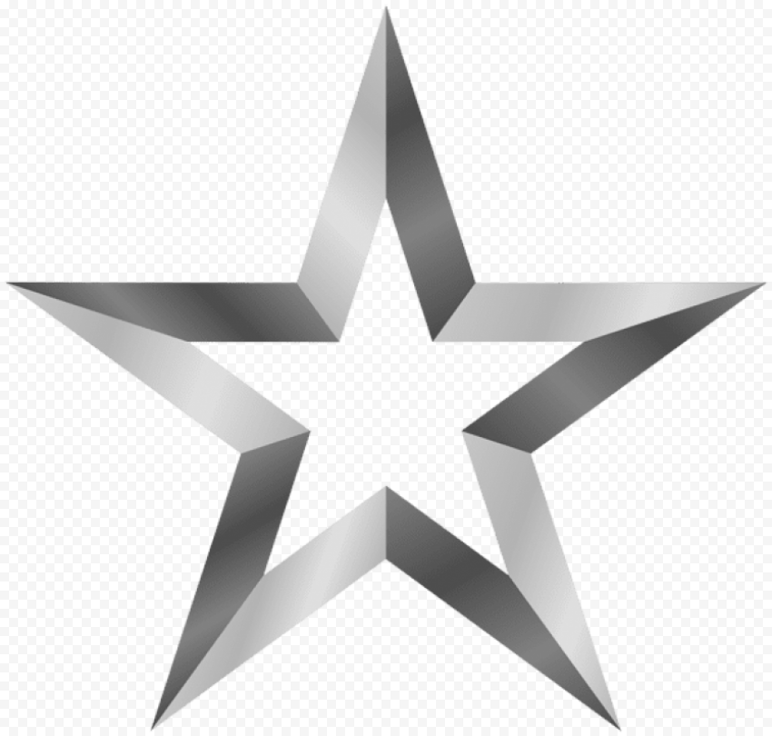 silver star no background 