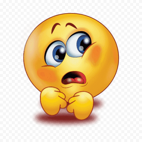 Download Gradient Scared Emoji PNG Pic