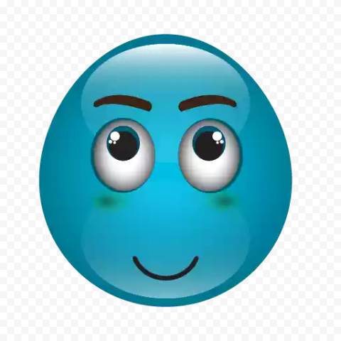 Download Blue Emoji PNG Picture