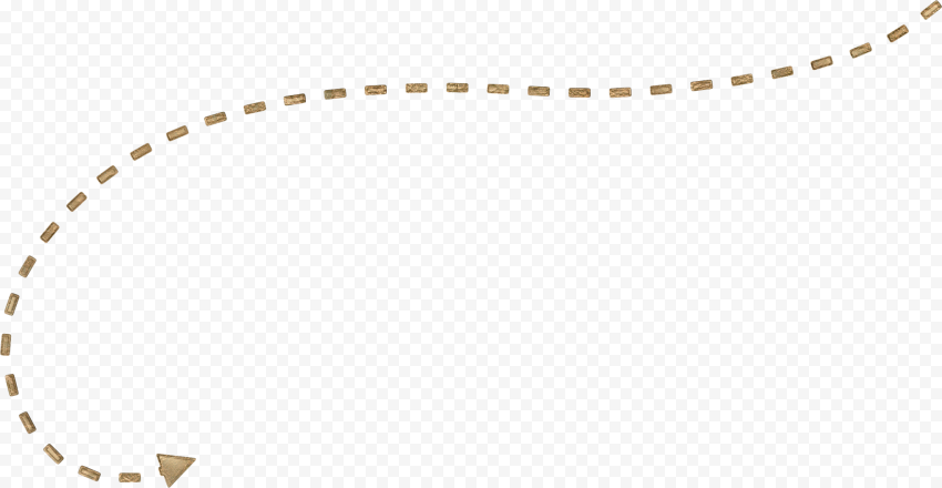 Dashed Curved Brown Arrow   2214x1145