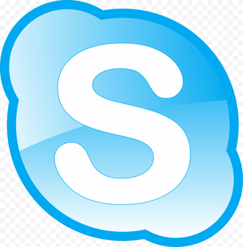 skype transparent logo
