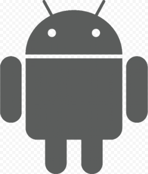 Android Silver Logo PNG