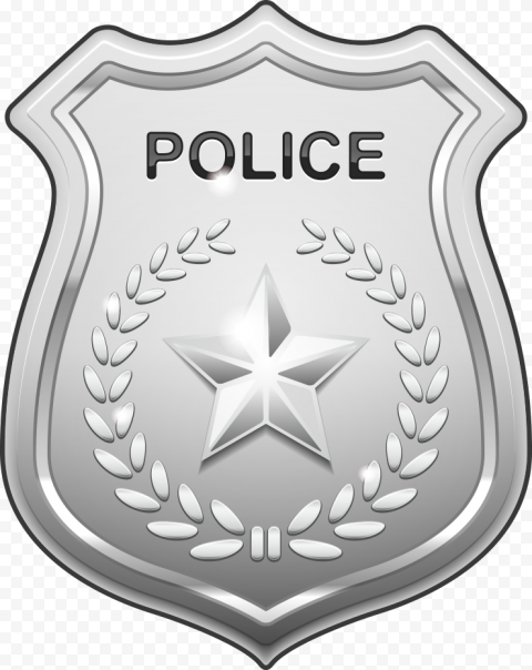 Police officer Badge, silver police badge, emblem, logo