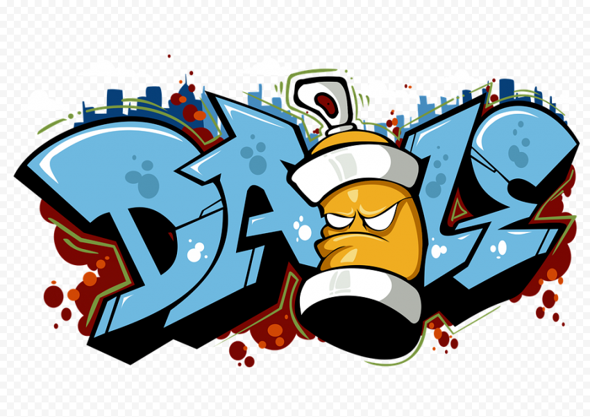 3D graffiti transparent