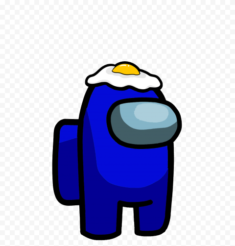 among us dark blue egg