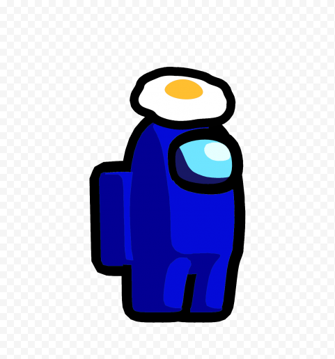 blue among us egg png image