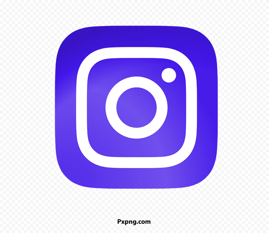 HD Blue instagram logo Background PNG