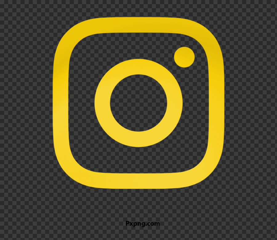 HD Yellow instagram icon Background Transparent