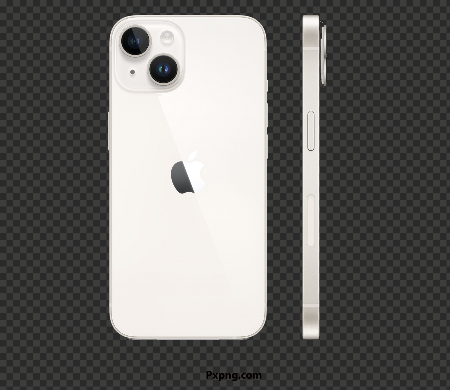 Apple iPhone 14 Starlight color PNG