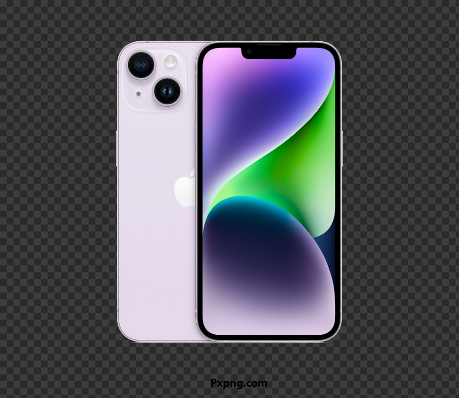HD Purple iPhone 14 PNG File