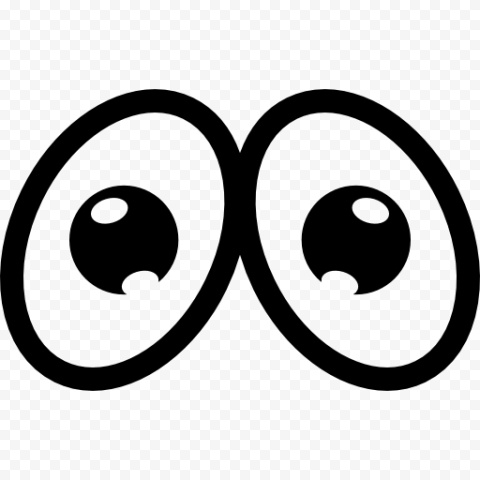 transparent cartoon eyes 7
