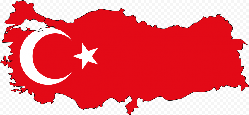 Turkey Flag Map Icon   Soviet Union Flag On Country, HD Png Download