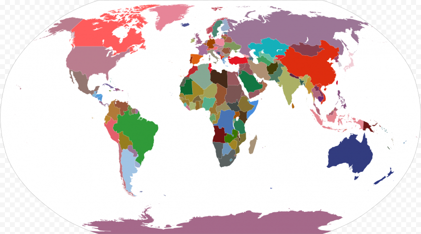 World Map High Resolution Flag PNG HD Quality
