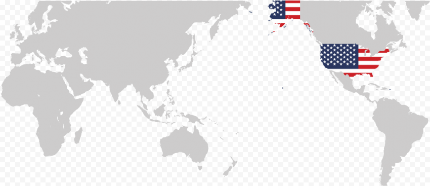 World Map High Resolution Flag Transparent PNG