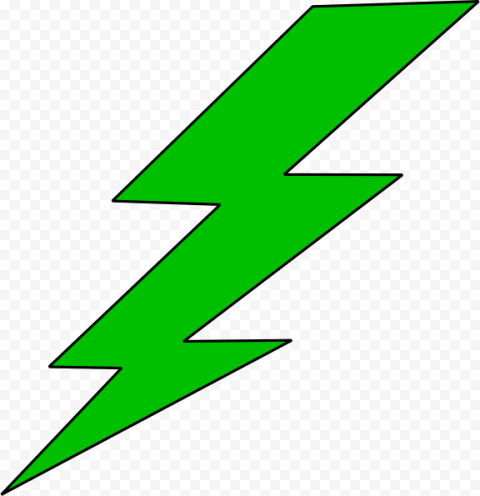 Lightning Bolt Green Lighting Bolt Clip Art At Vector   Lightning Bolt Clipart Png, Transparent Png