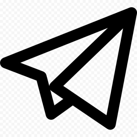 TELEGRAM LOGO BLACK WHITE