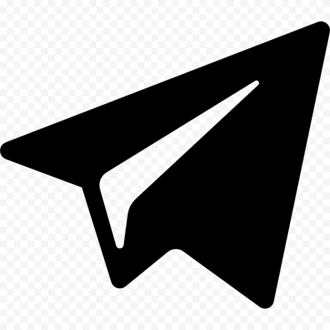 TELEGRAM LOGO BLACK