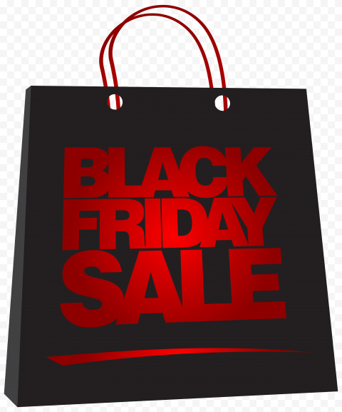 HD Black Friday Bag PNG