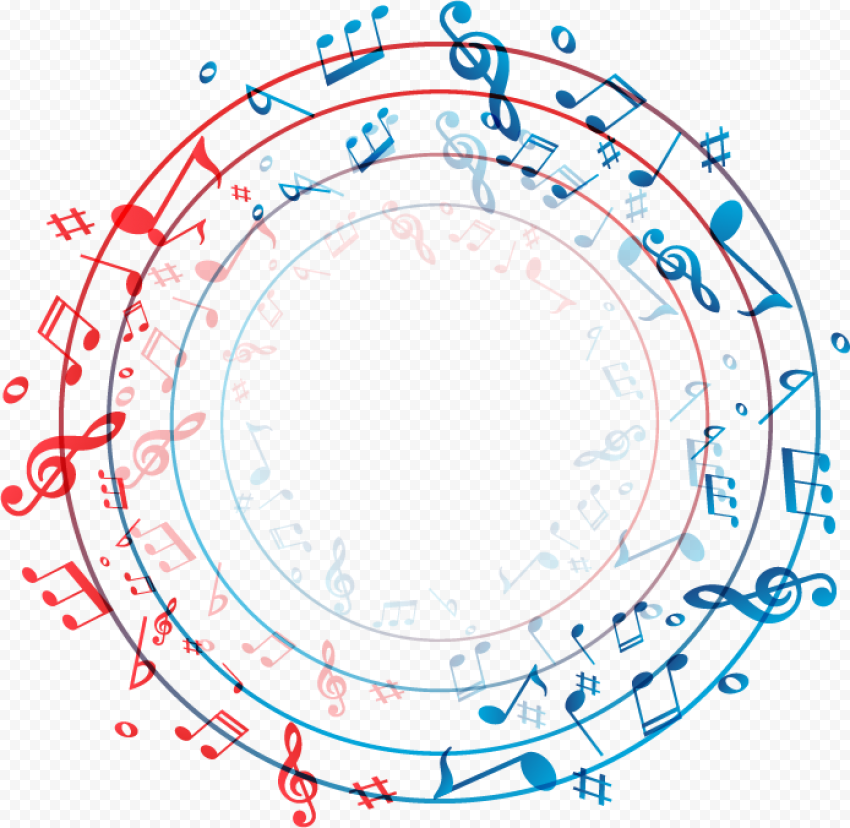 Round musical notes template border, Music, Notes ring, angle, ring, text png
